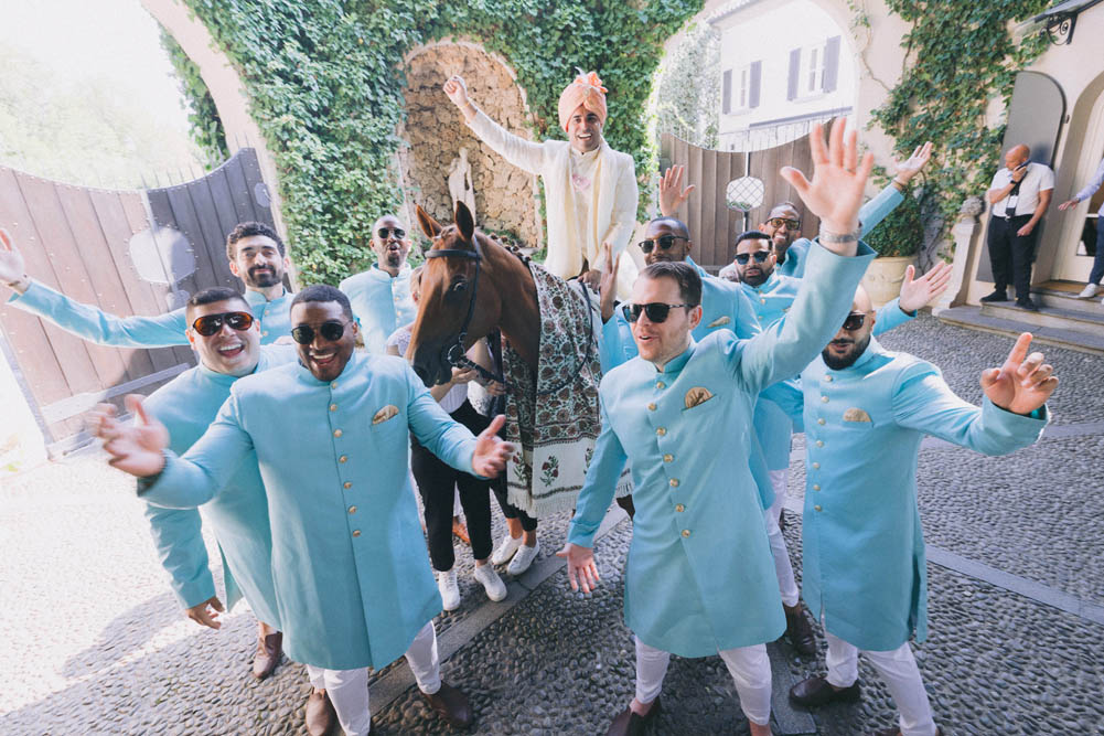 Indian Wedding Photography-Baraat-Ptaufiq-Como Italy 2