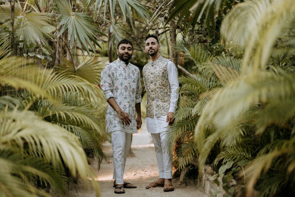 Indian-Wedding-Photography-Couple's Portrait-Ptaufiq-Destination-Tulum Mexico 1