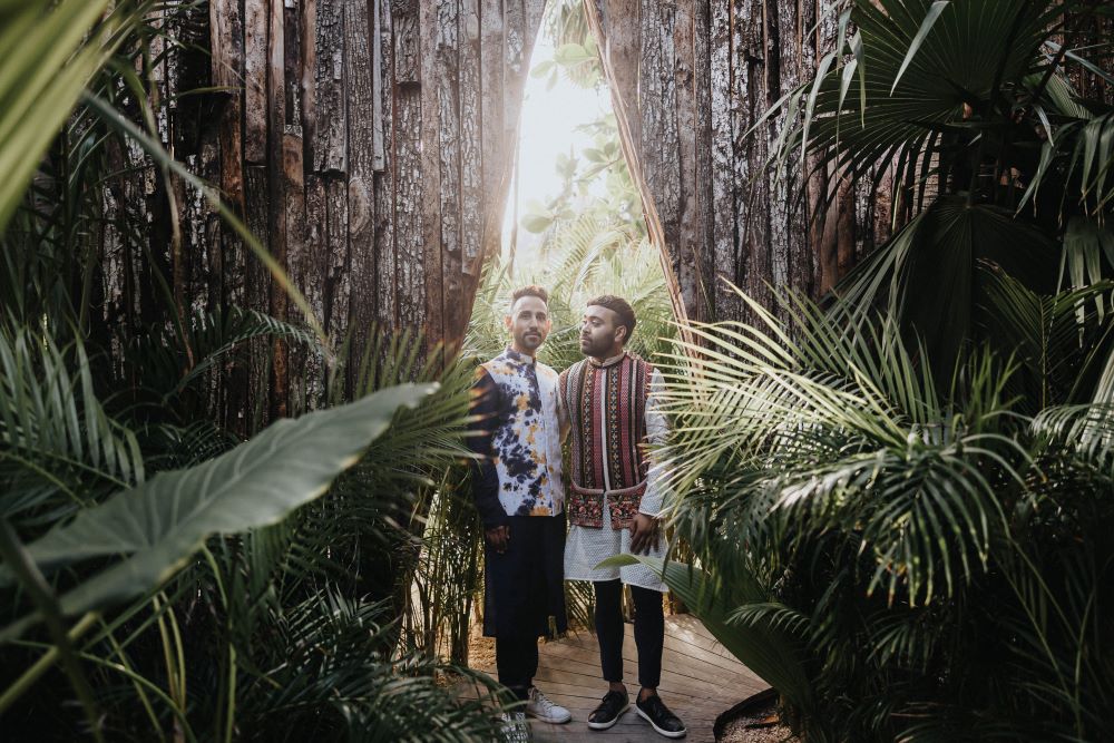 Indian-Wedding-Photography-Couple's Portrait-Ptaufiq-Destination-Tulum Mexico 4