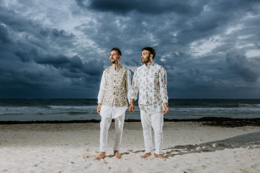 Indian-Wedding-Photography-Couple's Portrait-Ptaufiq-Destination-Tulum Mexico 7