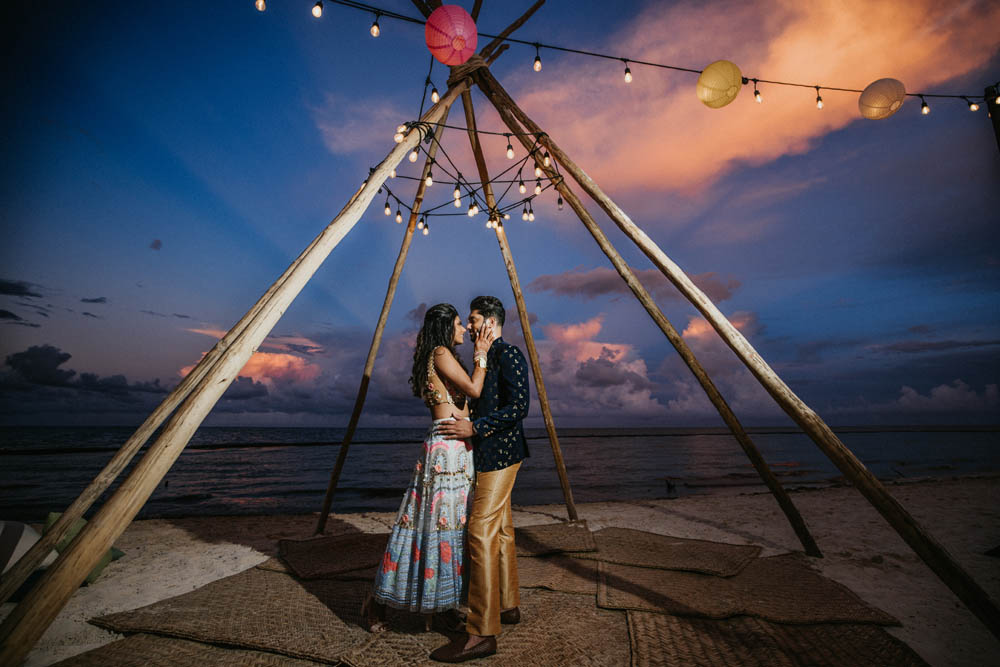 Indian Wedding Photography-Couple's Portrait-Boston Ptaufiq-Dreams Natura Resort Cancun 13