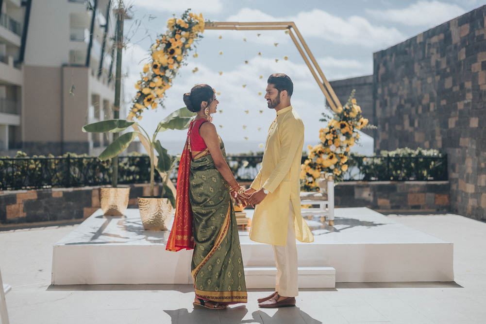 Indian Wedding Photography-Haldi-Boston Ptaufiq-Dreams Natura Resort Cancun 6