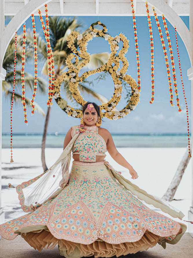 Indian Wedding Photography-Haldi-Boston-Ptaufiq-Hyatt Zilara Cap Cana 7