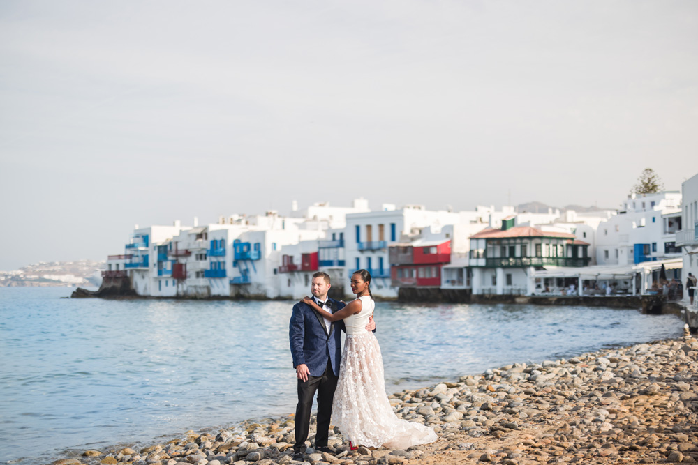 Mykonos Greece Wedding-Ptaufiq Photography- First Look 4