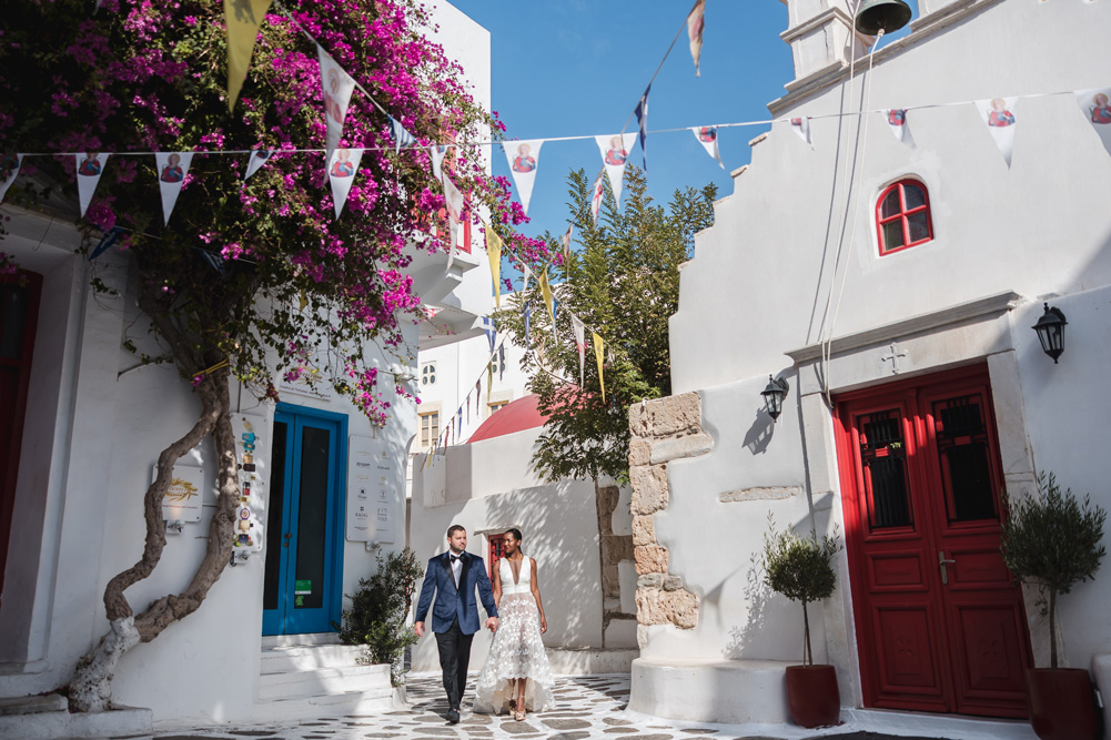 Mykonos Greece Wedding-Ptaufiq Photography- First Look 8