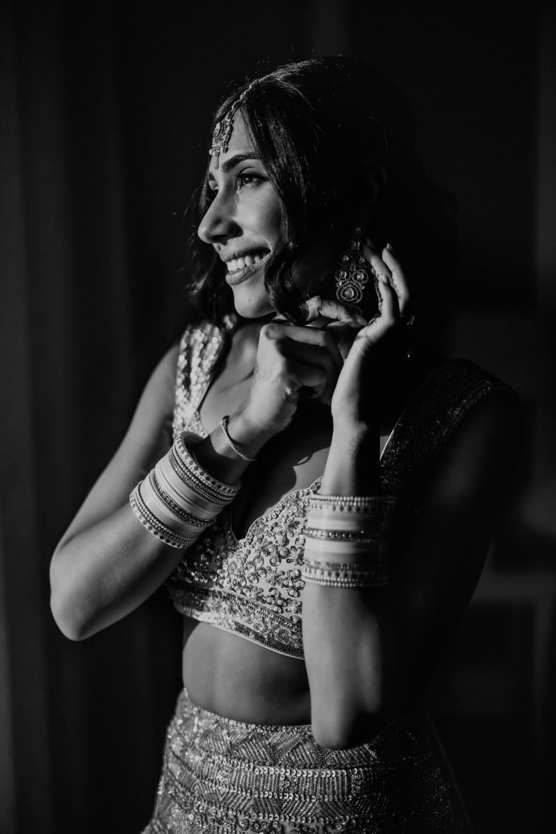 Ptaufiq Indian Destination Wedding Castell de Sant Marçal Barcelona Spain Serena and Manav Getting Ready 17