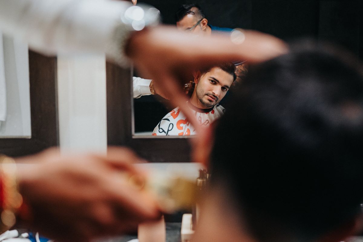 Ptaufiq Indian Destination Wedding Castell de Sant Marçal Barcelona Spain Serena and Manav Getting Ready 4