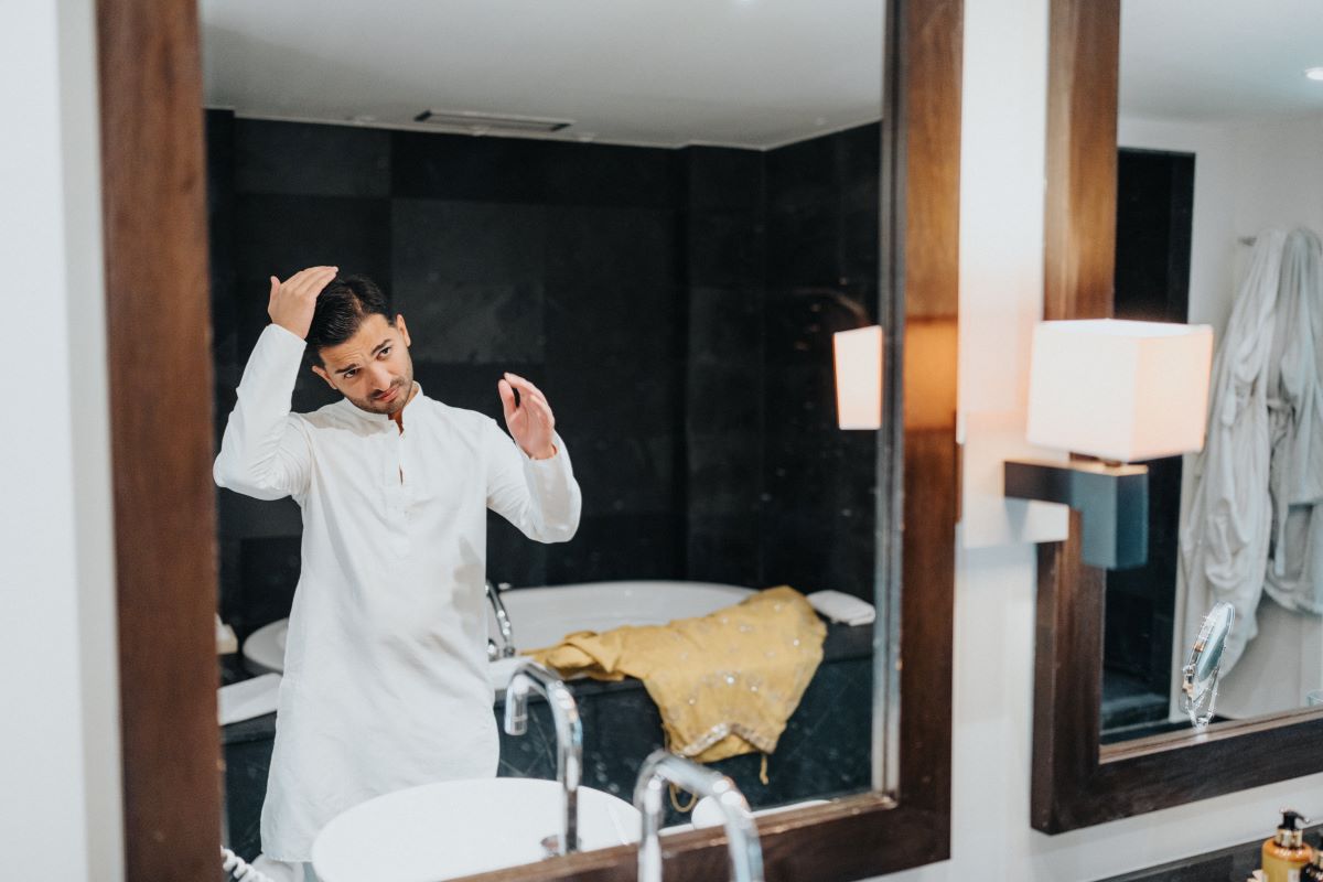 Ptaufiq Indian Destination Wedding Castell de Sant Marçal Barcelona Spain Serena and Manav Getting Ready 6