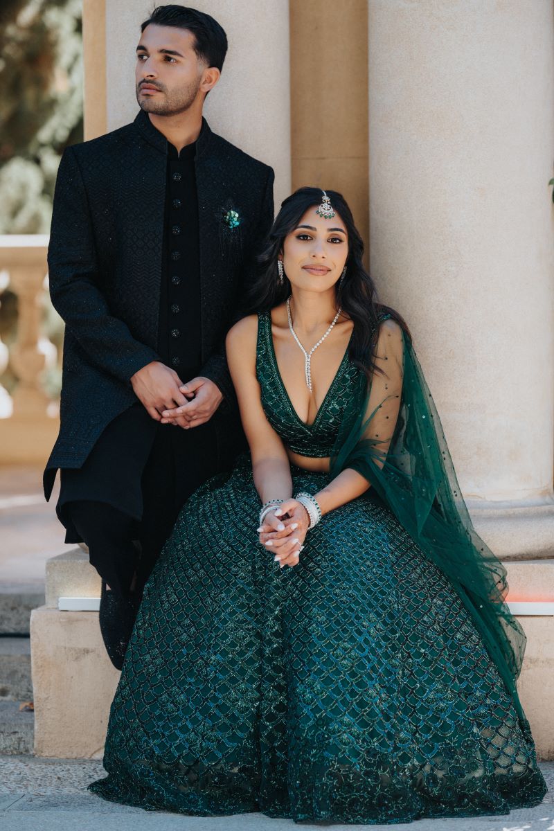 Ptaufiq Indian Destination Wedding Castell de Sant Marçal Barcelona Spain Serena and Manav Sangeet 3