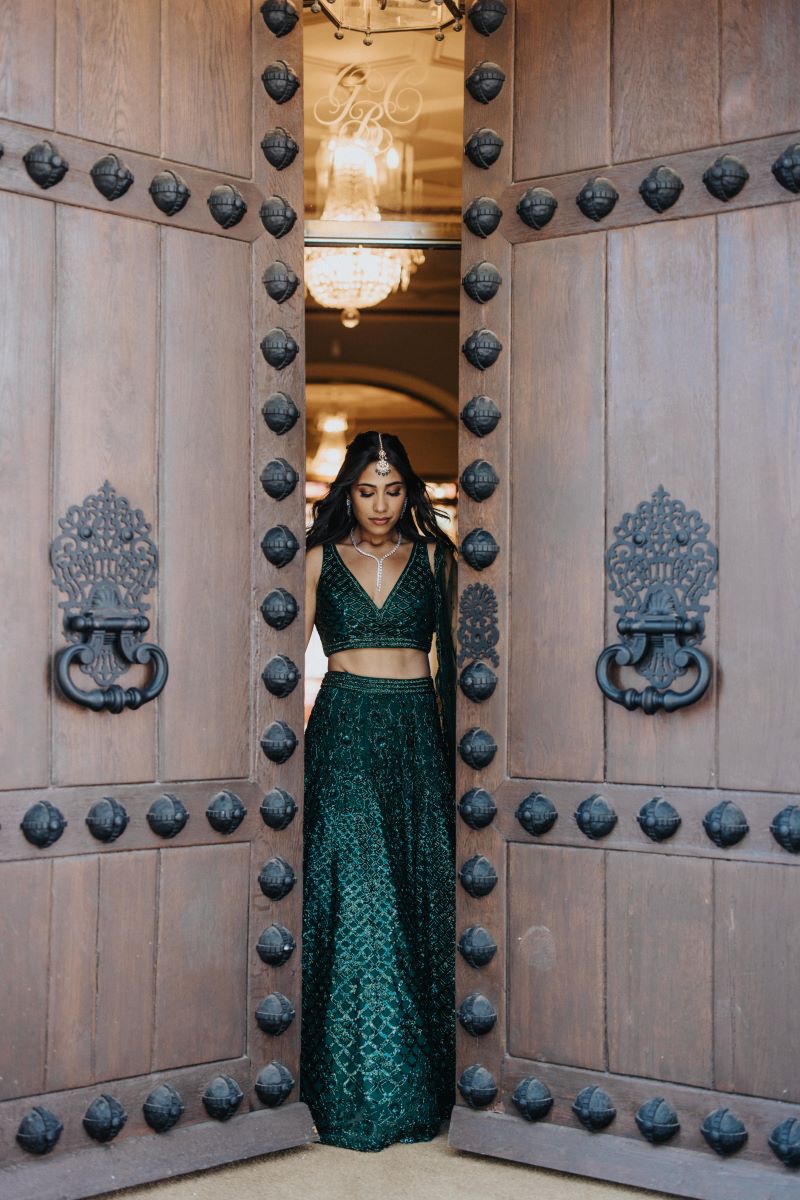 Ptaufiq Indian Destination Wedding Castell de Sant Marçal Barcelona Spain Serena and Manav Sangeet 7