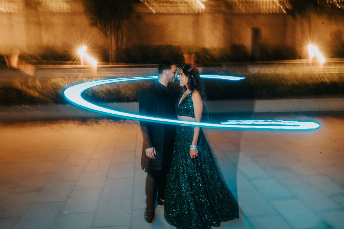 Ptaufiq Indian Destination Wedding Castell de Sant Marçal Barcelona Spain Serena and Manav Sangeet 9