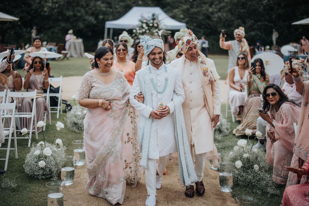 Ptaufiq Indian Destination Wedding Castell de Sant Marçal Barcelona Spain Serena and Manav Wedding Ceremony 4