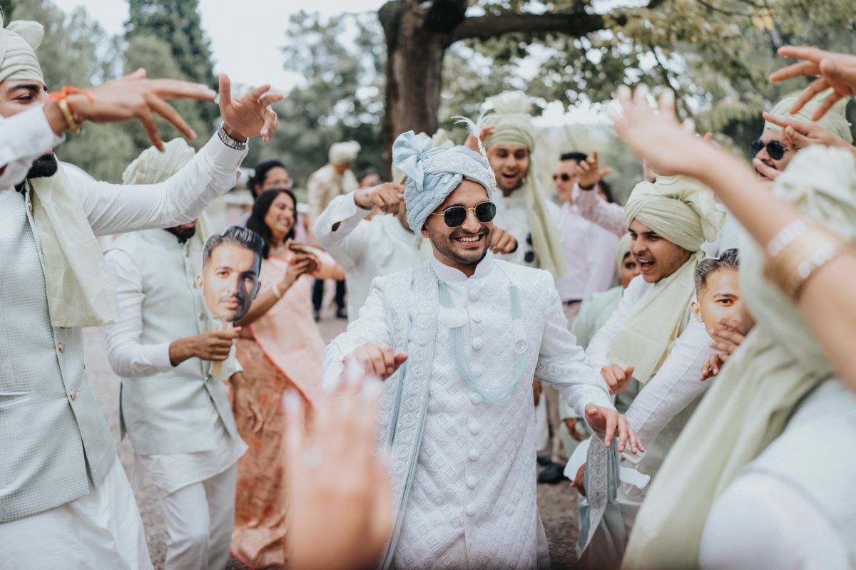 Ptaufiq Indian Destination Wedding Castell de Sant Marçal Barcelona Spain Serena and Manav Wedding Ceremony 5