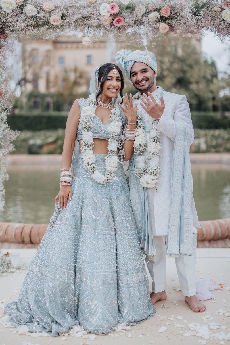 Ptaufiq Indian Destination Wedding Castell de Sant Marçal Barcelona Spain Serena and Manav Wedding Ceremony 9