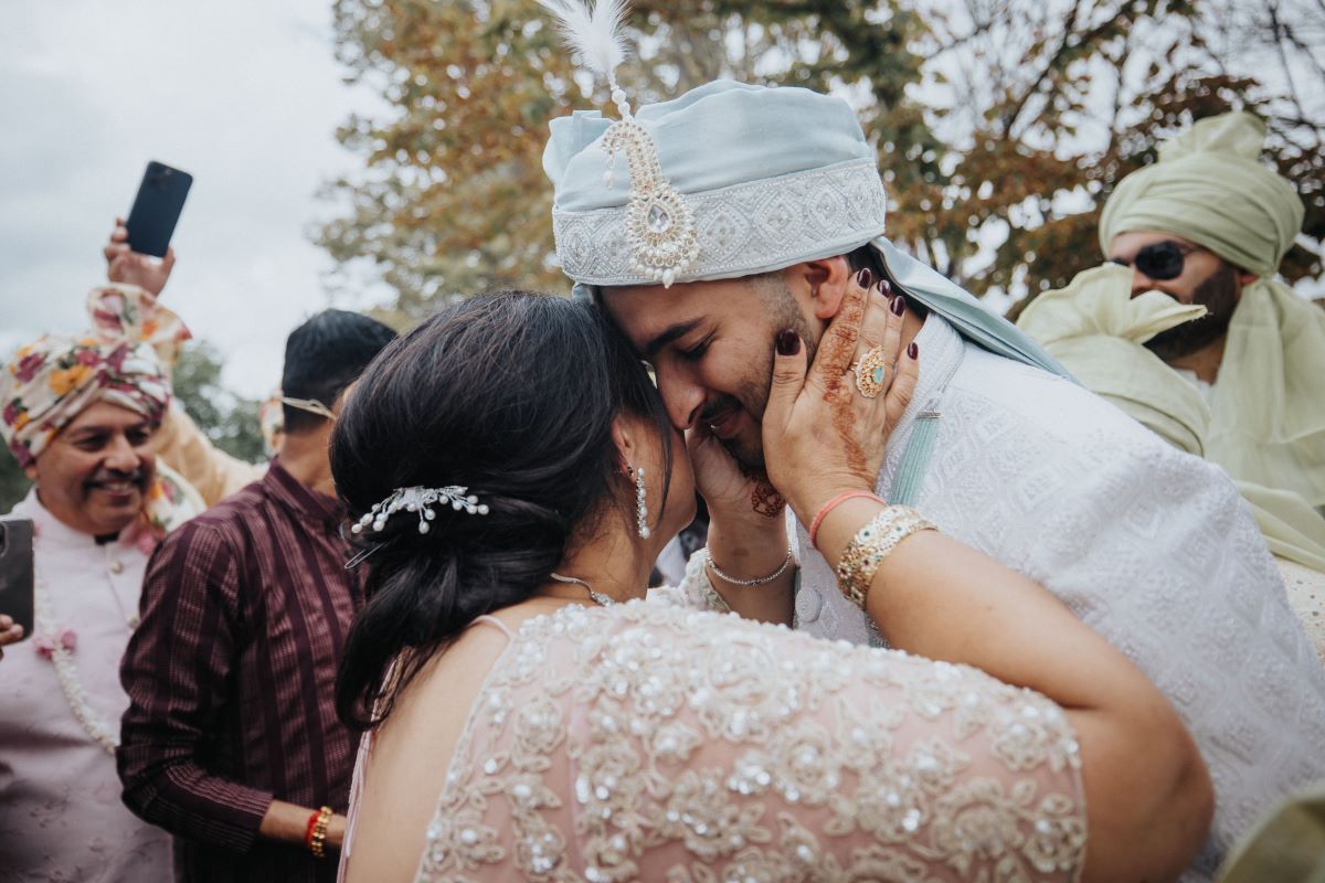 Ptaufiq Indian Destination Wedding Castell de Sant Marçal Barcelona Spain Serena and Manav Welcome Baraat 6