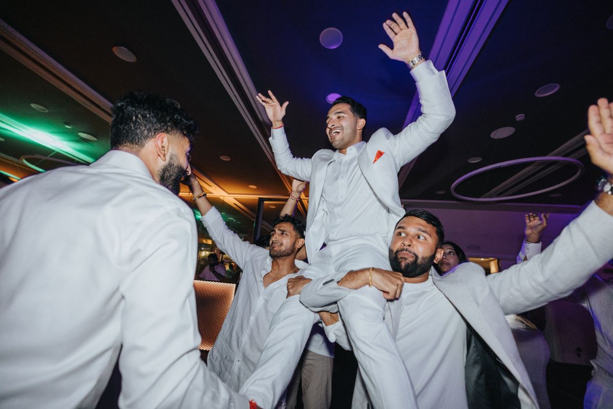 Ptaufiq Indian Destination Wedding Castell de Sant Marçal Barcelona Spain Serena and Manav Welcome Dinner 12