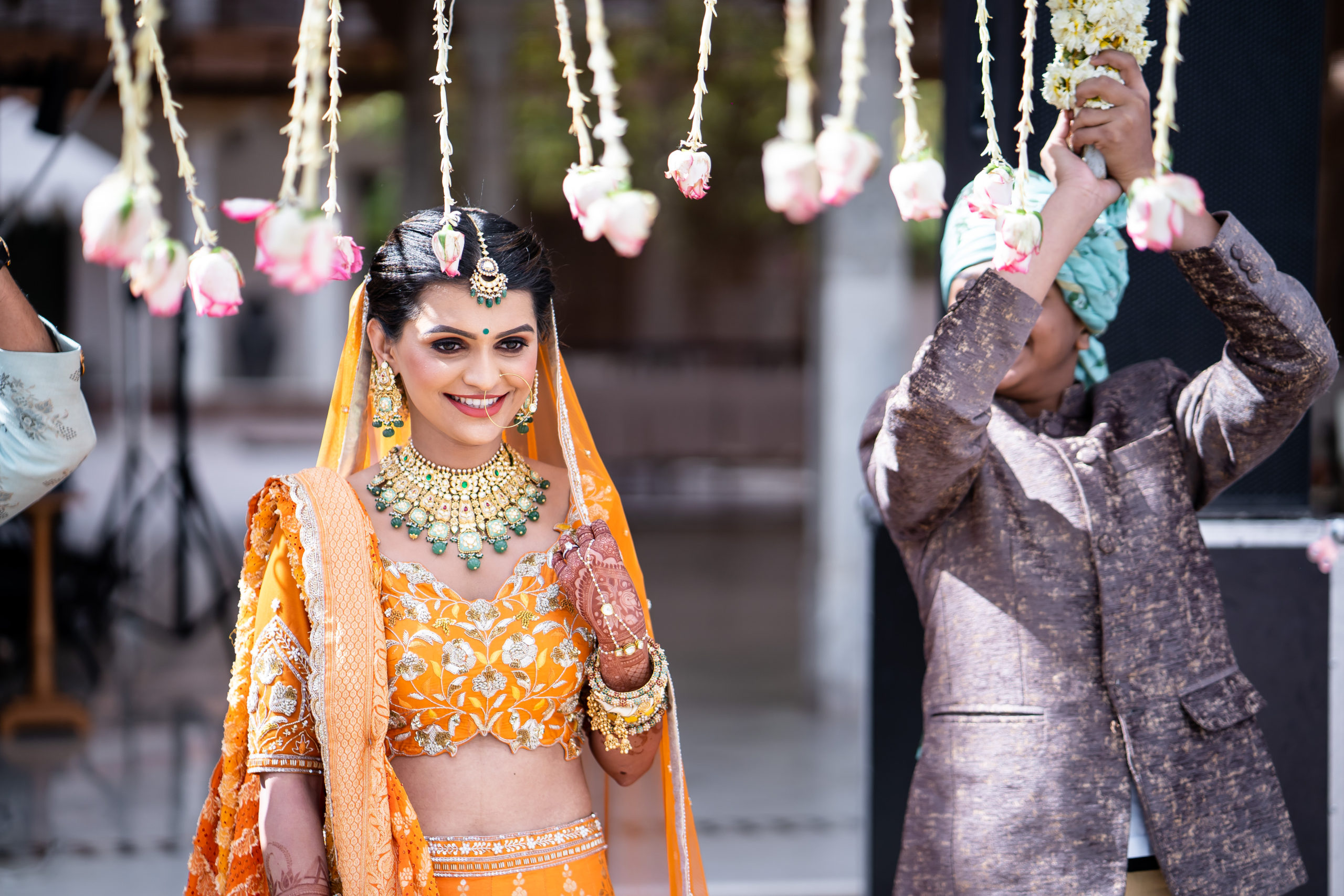 Indian Wedding-Bride Entrance-Fateh Garh Heritage Resort Wedding 1
