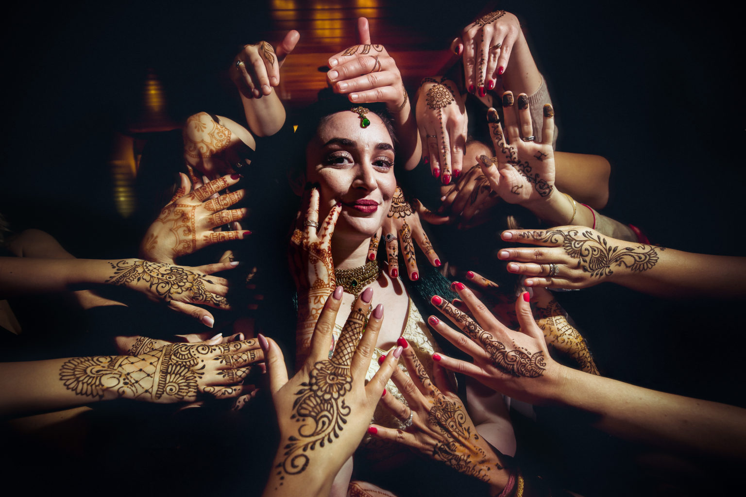 mehndi ceremony look