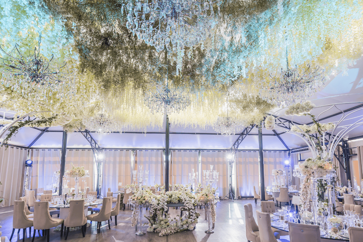 Elegant wedding venue decoration by Ali Bhaktar Designs