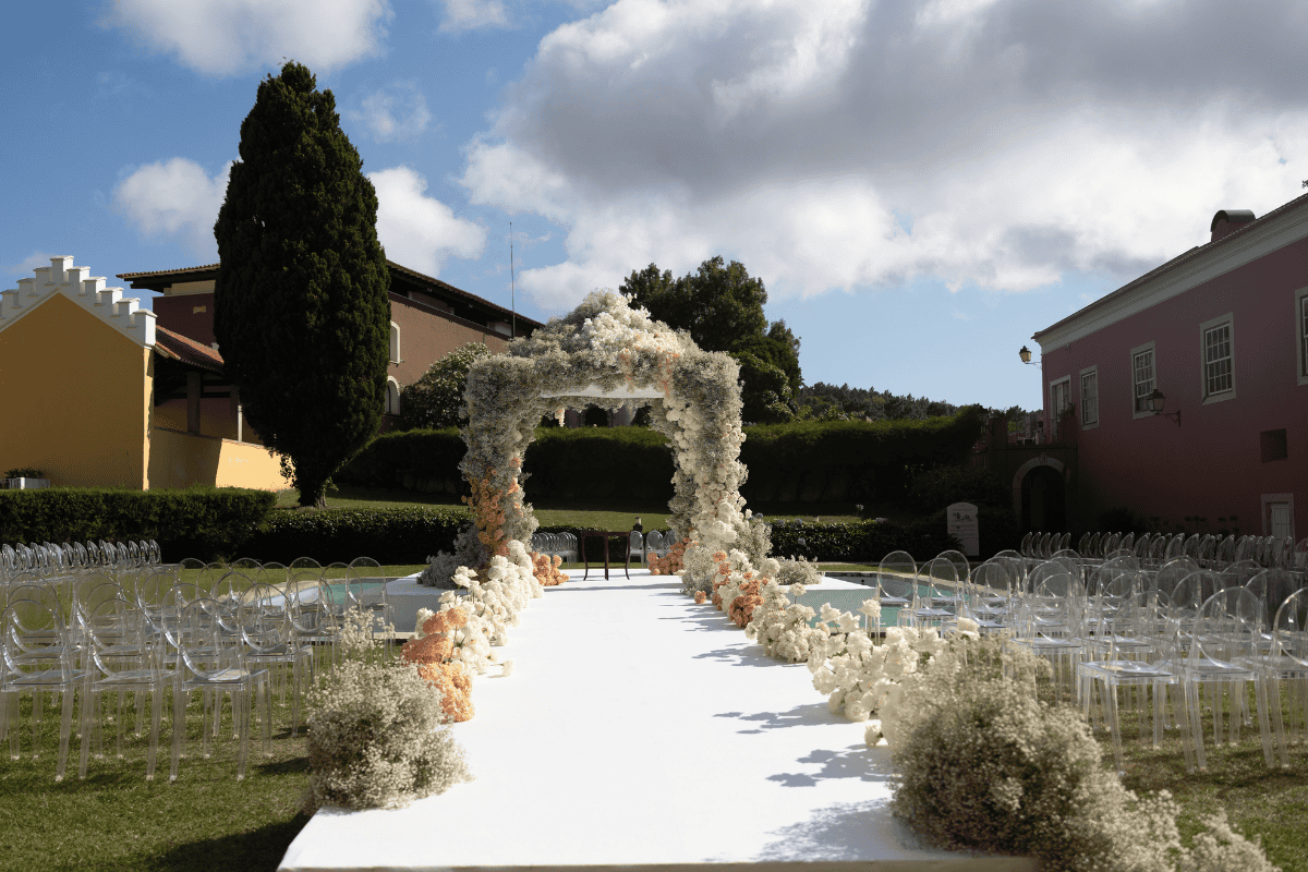 Luxury wedding mandap setup styled by Tailored Events with PTaufiq Photography