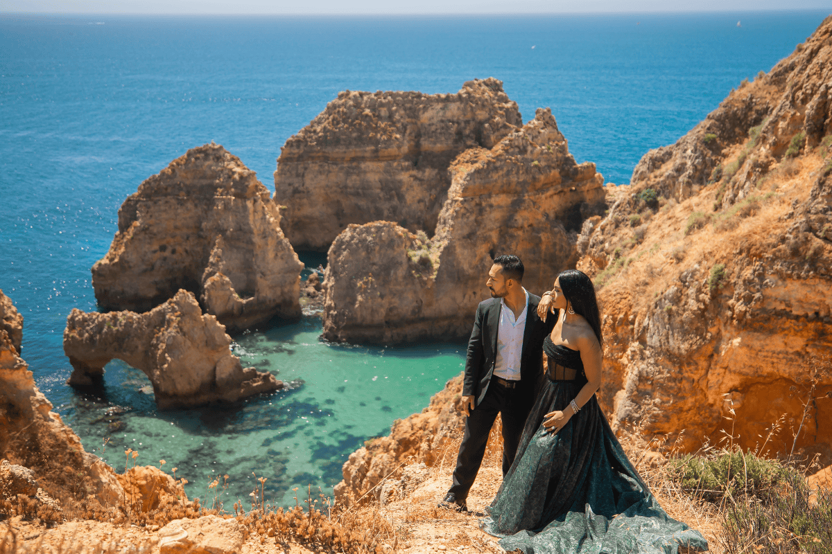 Luxury outdoor wedding shoot beautifully captured by PTaufiq Photography